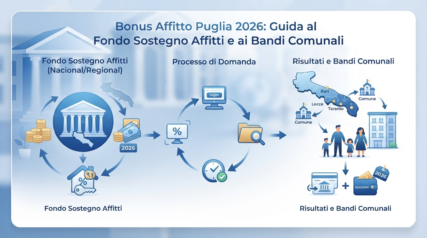 Bonus Affitto Puglia 2026: Guida al Fondo Sostegno Affitti e ai Bandi Comunali