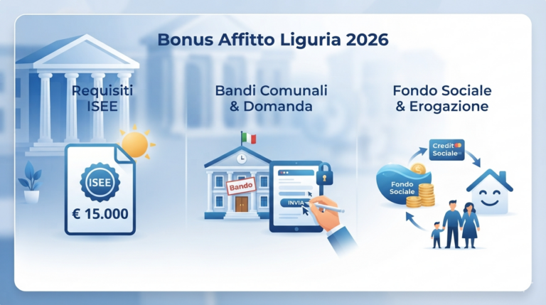 Bonus Affitto Liguria 2026: Guida a Fondo Sociale Affitti, Bandi Comunali e Requisiti ISEE