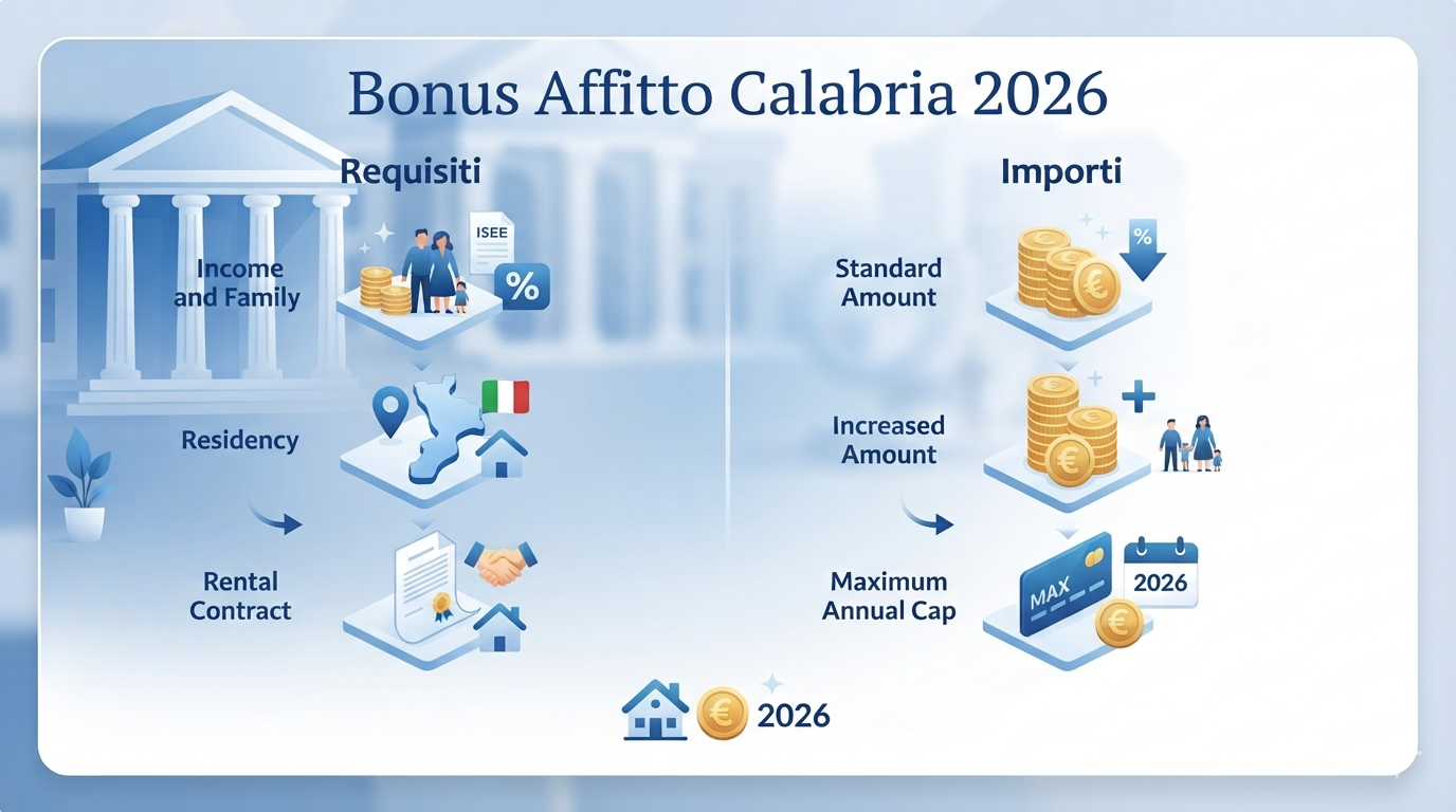 Bonus Affitto Calabria 2026: Requisiti e Importi
