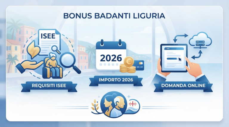 Bonus Badanti Liguria 2026: Importi, Requisiti e Come Fare Domanda