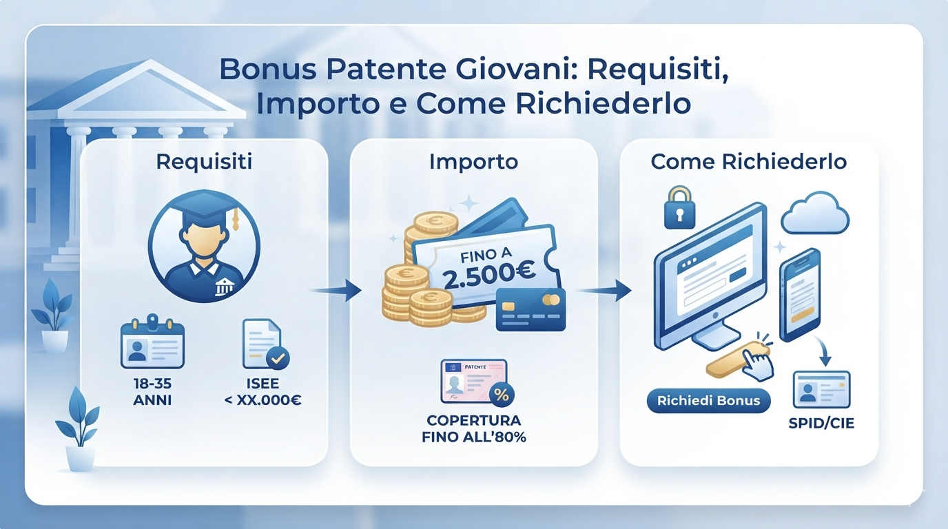 Bonus Patente Giovani: requisiti, importo e come richiederlo