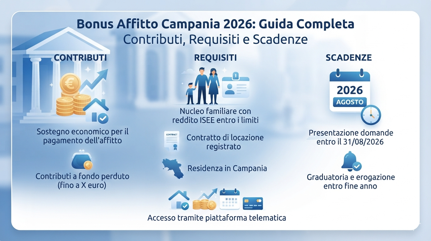 Bonus Affitto Campania 2026: Guida Completa a Contributi, Requisiti e Scadenze