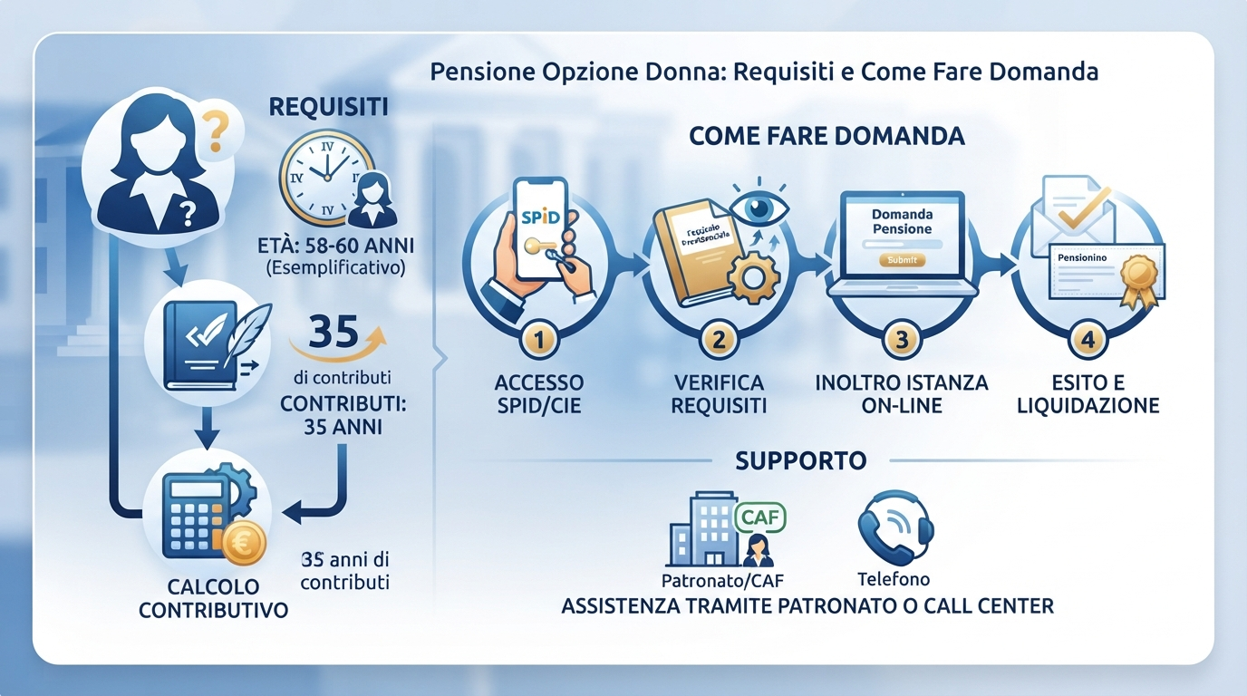 Pensione Opzione Donna: Requisiti e Come Fare Domanda