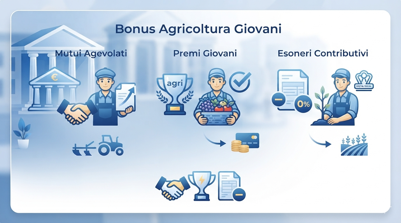 Bonus agricoltura giovani: guida a mutui, premi ed esoneri