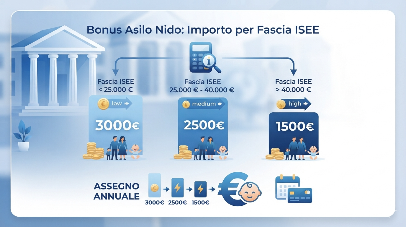 Bonus asilo nido: importo per fascia ISEE